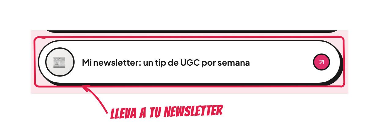 La newsletter en la tienda
