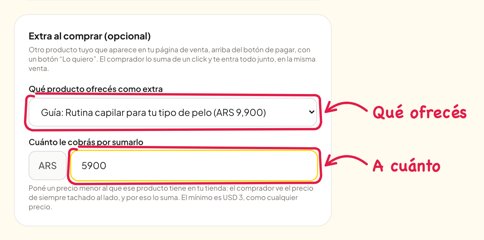 El extra al comprar