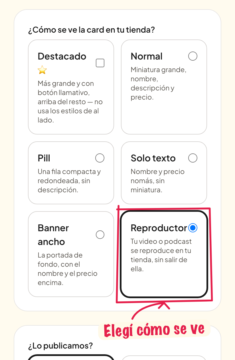 Elegir Reproductor