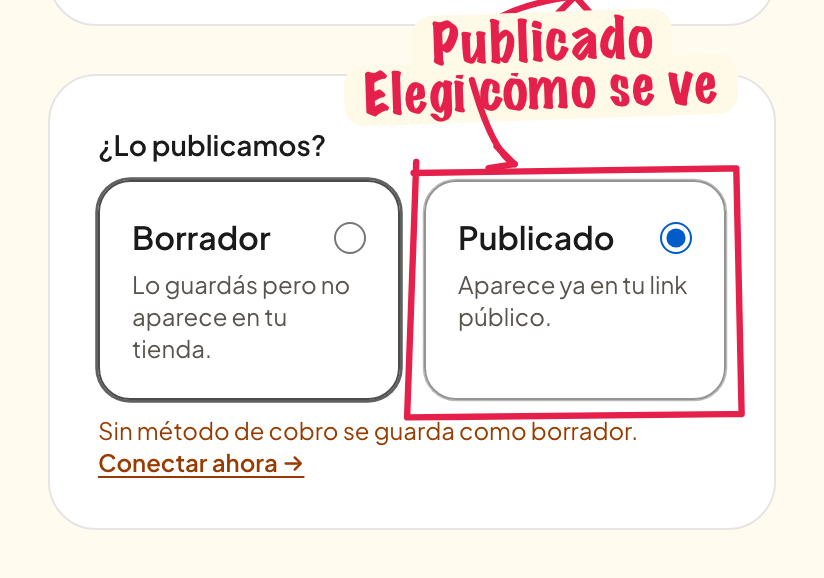 Publicar el producto