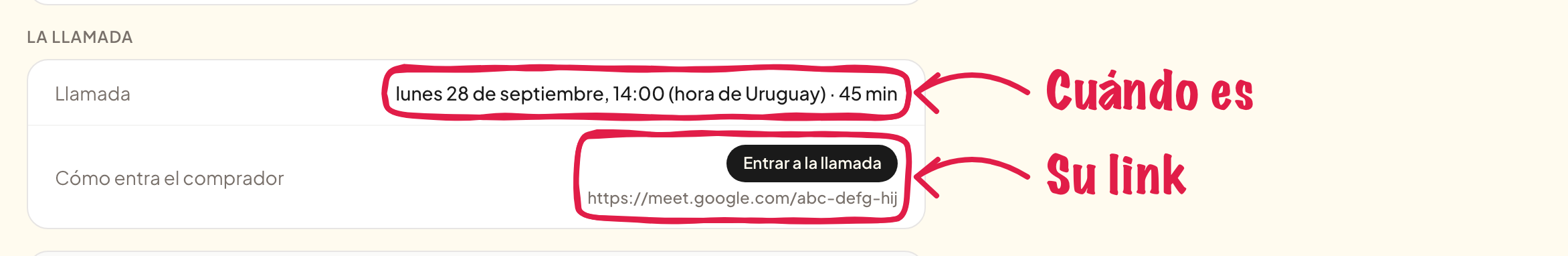 La venta de una sesión